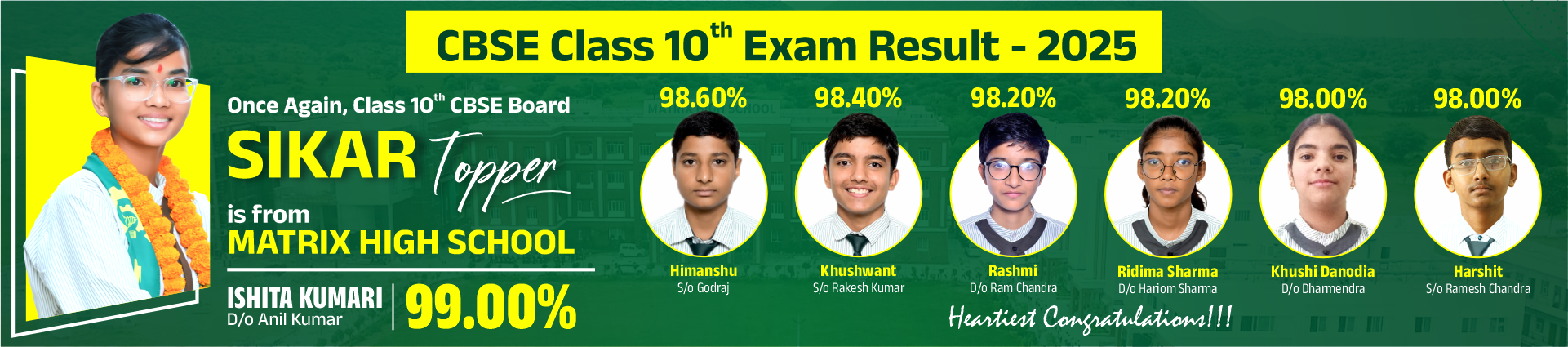 Best CBSE & RBSE School in Sikar - Matrix High School