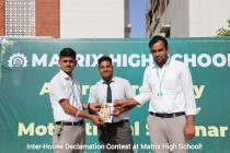 Inter-House Declamation Contest at Matrix High School! 2023 Pic 9