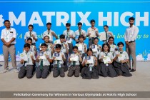 Felicitation Ceremony for Winners in Various Olympiads at Matrix High School! 2023 Pic 10